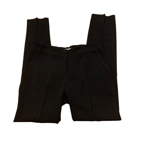 Diane Von Furstenberg New Carissa Straight Leg Cropped Trouser Size 0 Black - Picture 4 of 11